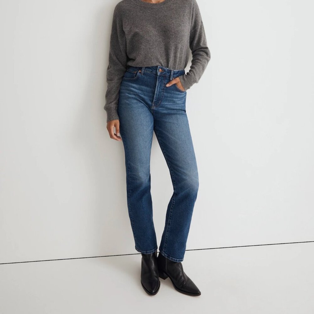 NWT Madewell Size 30 Petite Curvy '90s Straight Jean in Barlow Wash Item #NM910